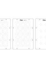 Sizzix Sizzix Studio Stamps Set 15 pcs and 3 pcs Stencils Retro by Vic Hollins
