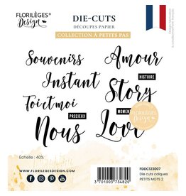 Florileges Design Die Cuts Calques Petits Mots 2