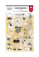 Florileges Design Stamps/Tampons Clear MINI ÉTIQUETTES FAIT-MAIN