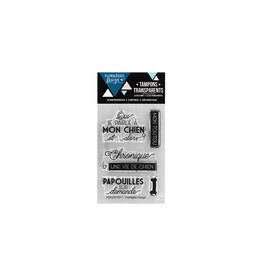 Florileges Design Stamps/Tampons Clear UNE VIE DE CHIEN