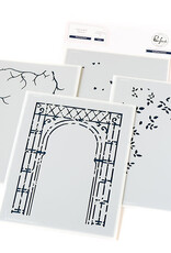 PINKFRESH STUDIO Blooming Arch Die and Stencil