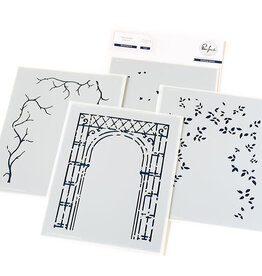 PINKFRESH STUDIO Blooming Arch Die and Stencil