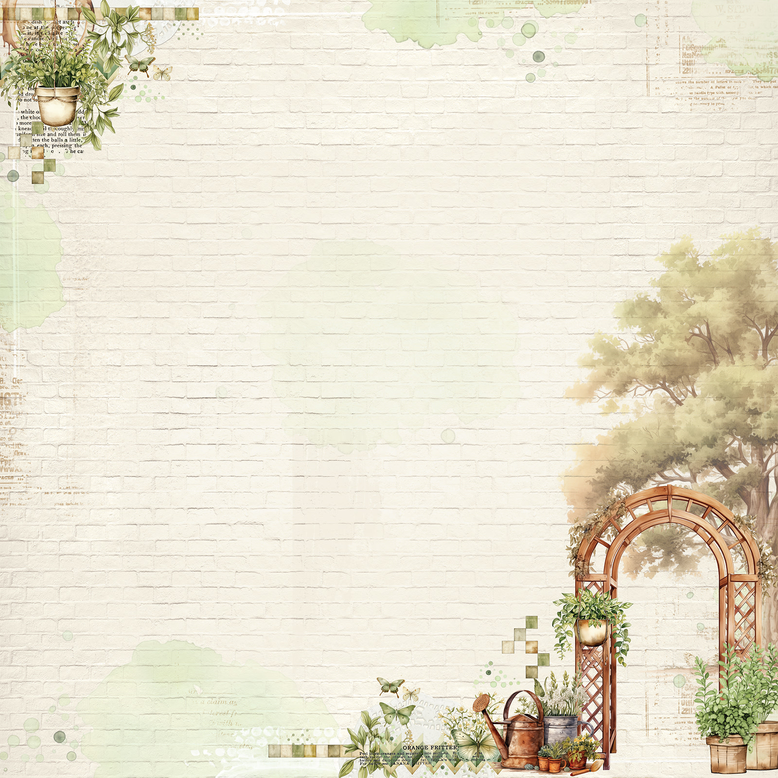 49 AND MARKET Cottagecore - Memories - 12x12 Pattern Paper