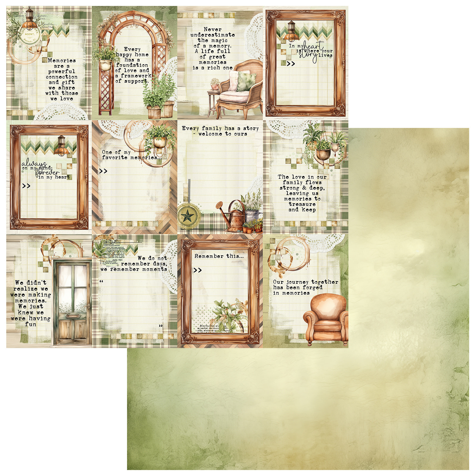 49 AND MARKET Cottagecore 12x12 Paper - Treasured