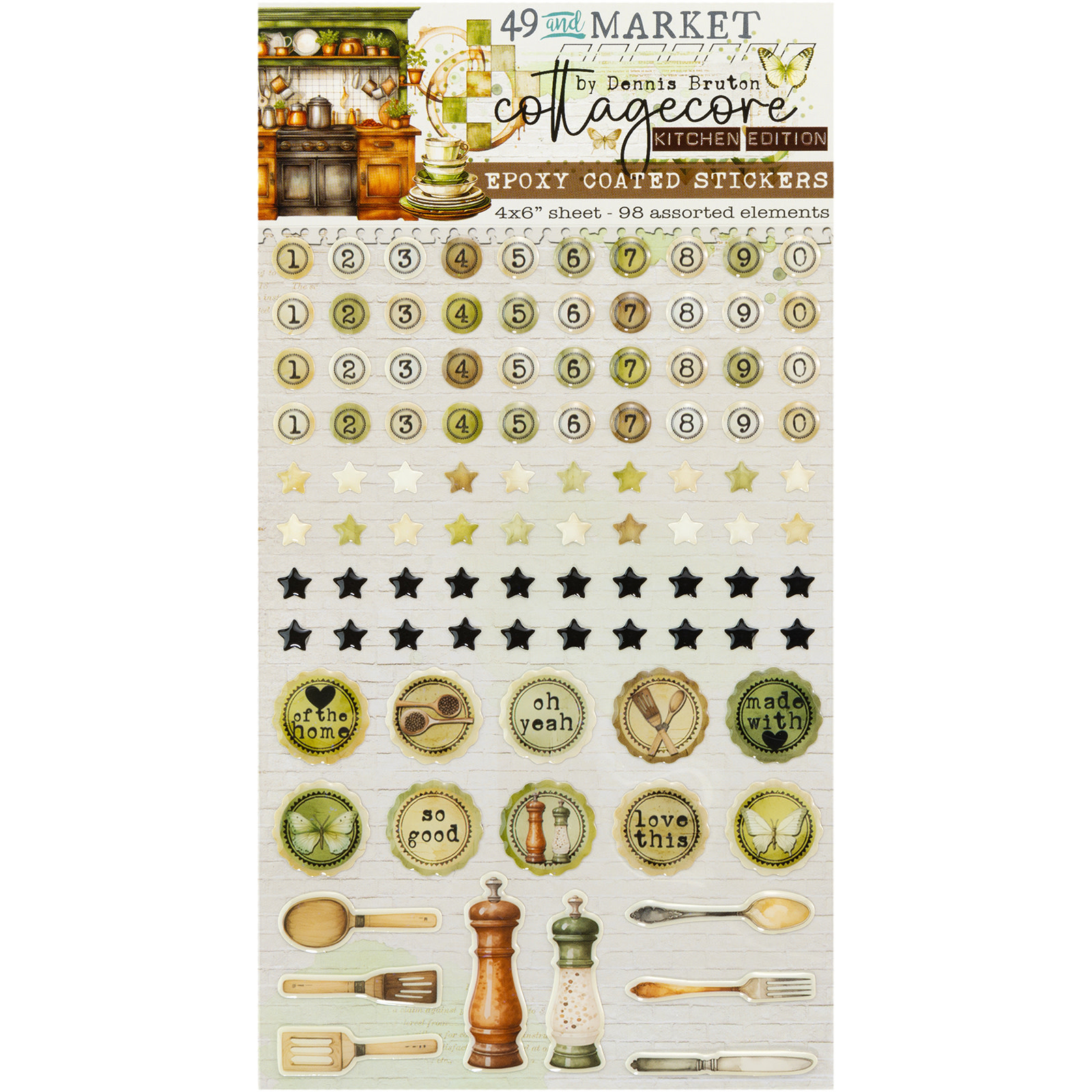49 AND MARKET Cottagecore Wishing Bubbles & Baubles Stickers