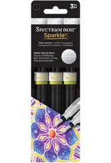 SPECTRUM NOIR Spectrum Noir Sparkle Glitter Brush Pens 3/Pkg  - Clear Overlay