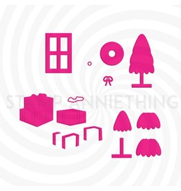 Stamp Anniething Holiday Scene - Builder Dies