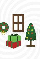 Stamp Anniething Holiday Scene - Builder Dies