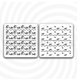 Stamp Anniething Hat and Boot Layering Stencil