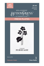 Spellbinders Florals Through the Year- February Violet