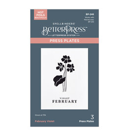 Spellbinders Florals Through the Year- February Violet