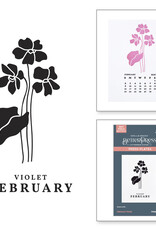 Spellbinders Florals Through the Year- February Violet