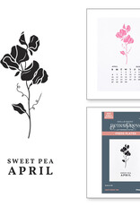 Spellbinders Florals Through the Year- April Sweet Pea