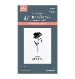 Spellbinders Florals Through the Year- August Poppy