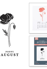 Spellbinders Florals Through the Year- August Poppy