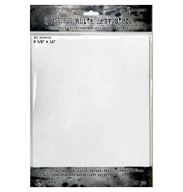 Tim Holtz - Ranger Distress WHITE -HEAVYSTOCK 10/PKG