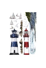 Re-Design with Prima Redesign Decor Transfers® - Lighthouse - total sheet size 24"x35", cut into 2 sheets