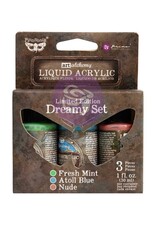 Re-Design with Prima Limited Edition Liquid Acrylic Set - Dreamy - 3 colors x 1 fl oz  30 ml each