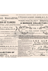 Re-Design with Prima Redesign Decoupage Décor Tissue Paper - Floral Text - 1 Sheet, 19"X30"