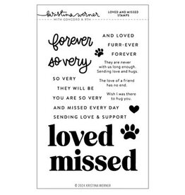 Concord & 9TH Loved and Missed Stamp Set  4 x 6