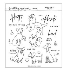 Concord & 9TH Puppy Paw-ty Stamp Set  6 x 6