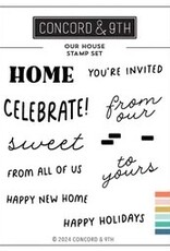 Concord & 9TH Our House Stamp Set  3 x 4