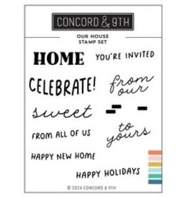 Concord & 9TH Our House Stamp Set  3 x 4
