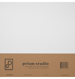 Prism Studio 12x12 Ultra-Smooth Cardstock 110lb, Solar White - 25 sheets