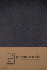 Prism Studio 8.5x11 Whole Spectrum Glitter Cardstock, Obsidian - 5 sheets