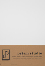 Prism Studio 12x12 Mixed Media Paper, Simply White, 129lb - 12 sheets