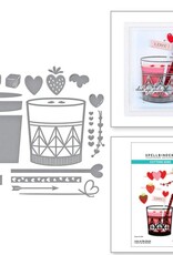 Spellbinders Love on the Rocks Collection - Love on the Rocks Etched Dies