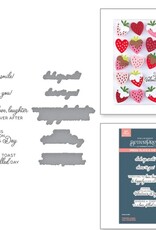 Spellbinders Love on the Rocks Collection - Valentine Happy Hour Sentiments BetterPress Plate & Die Set