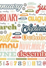 Simple Stories For the Record - Monthly Cardstock Stickers