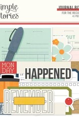 Simple Stories For the Record - Journal Bits & Pieces