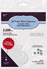 Scrapbook Adhesives 3D Foam MICRO Squares- white
