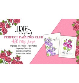 LDRS Creative Perfect Pairings - All My Love - Press Plates, Dies and Stencils