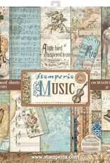 Stamperia Stamperia Double-Sided Paper Pad 12"X12" 10/Pkg - Music