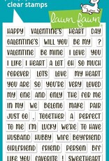 Lawn Fawn Henry’s Build A Sentiments - Love - Stamps