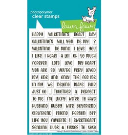 Lawn Fawn Henry’s Build A Sentiments - Love - Stamps