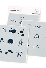 PINKFRESH STUDIO Beautiful Botanicals Stamp, Die and Stencil