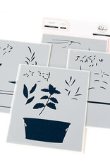 PINKFRESH STUDIO Herb Garden Stamp, Die and Stencil