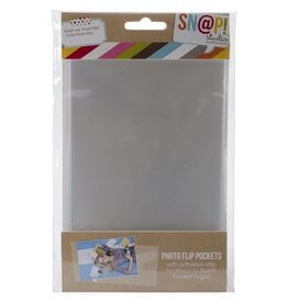 Simple Stories Simple Stories Sn@p! Photo Flips For 6"X8" Binders - 4x6- 12/Pkg