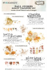 49 AND MARKET 49 & Market Rub On Transfers 6x8 - Fall Stories
