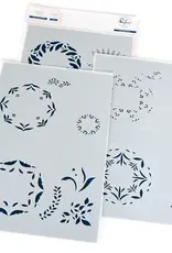 PINKFRESH STUDIO Floral Kaleidoscope Stamp, Die and Stencil