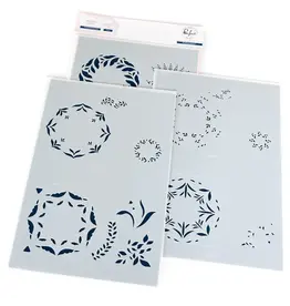PINKFRESH STUDIO Floral Kaleidoscope Stamp, Die and Stencil