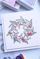 PINKFRESH STUDIO Floral Kaleidoscope Stamp, Die and Stencil