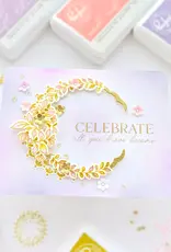 PINKFRESH STUDIO Floral Kaleidoscope Stamp, Die and Stencil