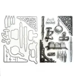 Elizabeth Craft Designs Just Write - Stamps and Dies