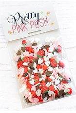 Pretty Pink Posh Strawberry Valentine Clay Confetti Mix