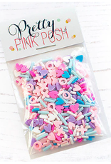 Pretty Pink Posh Hugs & Kisses - Clay Confetti